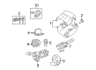 Toyota Highlander Steering Angle Sensor Diagram - 89245-48050