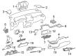 Toyota C-HR Dash Panel Vent Portion Covers Diagram - 55607-F4010
