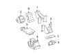Toyota 4Runner Engine Mount Diagram - 12315-75050