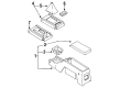 Toyota Pickup Center Console Base Diagram - 58901-89126-03