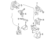 Toyota Celica Alternator Bracket Diagram - 12511-88601