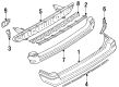 1992 Toyota Corolla Bumper Diagram - 52159-13040