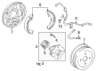 Scion Brake Drum Diagram - 42431-52021