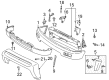 Toyota 4Runner Air Deflector Diagram - 53911-35180-B0