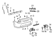 Toyota MR2 Spyder Emblem Diagram - 75443-20610