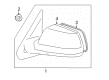 2012 Toyota Tundra Car Mirror Diagram - 87910-0C270-D1