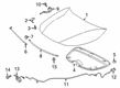 Toyota Corolla Hood Hinge Diagram - 53410-02510