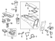 Toyota Prius Prime Center Console Base Diagram - 58910-47020-C3