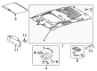 Toyota Sun Visor Diagram - 74320-0C540-E0