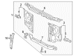 Toyota Tacoma Front Cross-Member Diagram - 57104-35020