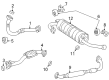 Toyota RAV4 Catalytic Converter Diagram - 17460-74160