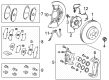 Toyota Sienna Brake Caliper Bracket Diagram - 47722-08050