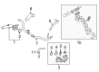 Toyota Camry Coolant Reservoir Hose Diagram - 16260-0P100