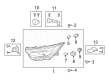 Toyota bZ4X Headlight Diagram - 81542-48010