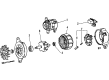 Toyota Alternator Bracket Diagram - 12511-16030