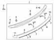 Toyota Yaris Spoiler Diagram - 76085-WB004