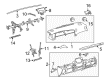 Toyota Matrix Glove Box Diagram - 55303-02260-B0
