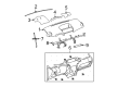 Toyota Yaris Glove Box Diagram - 55303-52161-E0