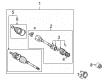 Scion Axle Shaft Diagram - 43420-12761