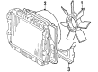Toyota Pickup Fan Shroud Diagram - 16712-54090