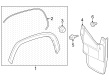 Toyota Tundra Mud Flaps Diagram - 76622-0C080