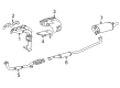 Toyota Camry Tail Pipe Diagram - 17448-74080