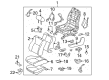 Toyota Corolla Seat Cover Diagram - 71073-0Z110-E1