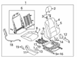 Toyota Yaris Seat Cover Diagram - 71073-WB012