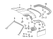 Toyota MR2 Spyder Weather Strip Diagram - 63251-17030