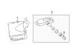 Toyota TPMS Sensor Diagram - 84746-02020