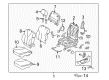 2007 Toyota Camry Seat Cover Diagram - 71072-06480-E1