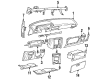 Toyota Camry Dash Panel Vent Portion Covers Diagram - 55607-32020