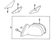 Toyota Tercel Car Mirror Diagram - 87961-16550