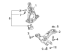 Toyota C-HR Control Arm Diagram - 48069-F4010