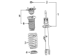 Toyota Mirai Shock and Strut Boot Diagram - 48157-50080