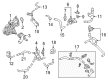 Toyota Camry Coolant Reservoir Hose Diagram - 16282-25030