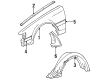 Toyota Celica Mud Flaps Diagram - 76604-29075