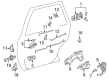 Toyota Camry Door Lock Actuator Diagram - 69140-AA010