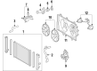 Toyota Matrix Cooling Fan Assembly Diagram - 16361-0H250