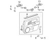 Toyota FJ Cruiser Armrest Diagram - 74232-35220-B0