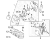 Toyota Camry Seat Cushion Diagram - 71460-AA150-B0