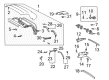 Toyota MR2 Spyder Weather Strip Diagram - 62383-17010