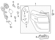 2022 Toyota 4Runner Tail Light Diagram - 81551-35402