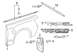 2020 Toyota Tundra Mud Flaps Diagram - 76626-0C081