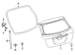 Toyota Matrix Trunk Lid Latch Diagram - 69350-02070