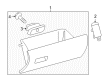 Toyota Tacoma Glove Box Diagram - 55550-04061-B0