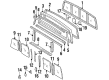 Toyota Pickup Weather Strip Diagram - 64834-89101