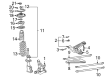 Toyota MR2 Spyder Shock And Strut Mount Diagram - 48609-17051