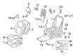 2012 Toyota Matrix Seat Cover Diagram - 71074-0Z300-B1
