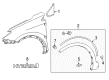 Toyota RAV4 Mud Flaps Diagram - PU060-4213S-P1